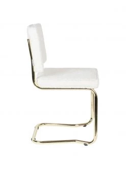 Zuiver Teddy-Freischwinger Kink in Weiß, B 48 x T 48 cm -Esszimmer Verkäufe Teddy Freischwinger Kink in Weiss 4