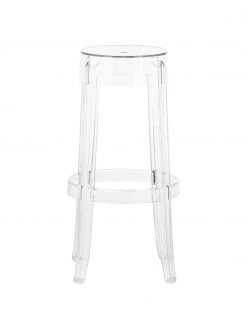 Kartell Transparenter Barhocker Charles Ghost, Ø 46 x H 75 cm -Esszimmer Verkäufe Transparenter Barhocker Charles Ghost 2