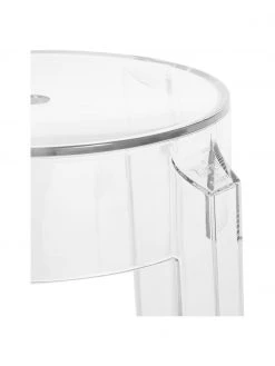 Kartell Transparenter Hocker Charles Ghost, Ø 39 x H 46 cm -Esszimmer Verkäufe Transparenter Hocker Charles Ghost 4