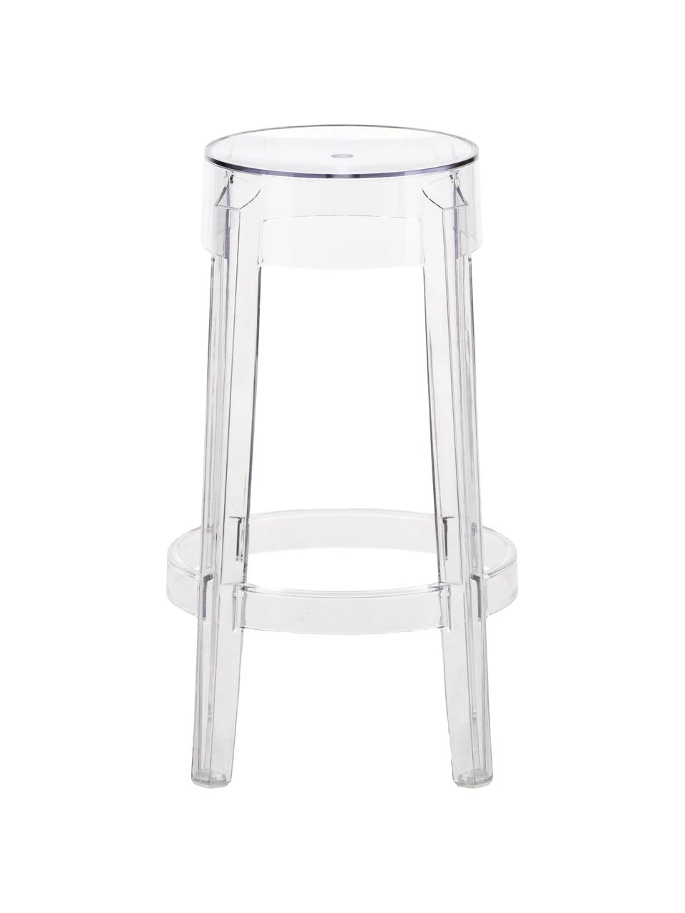 Kartell Transparenter Thekenhocker Charles Ghost, Ø 46 x H 65 cm 5 Kartell Transparenter Thekenhocker Charles Ghost, Ø 46 x H 65 cm – Bild 3