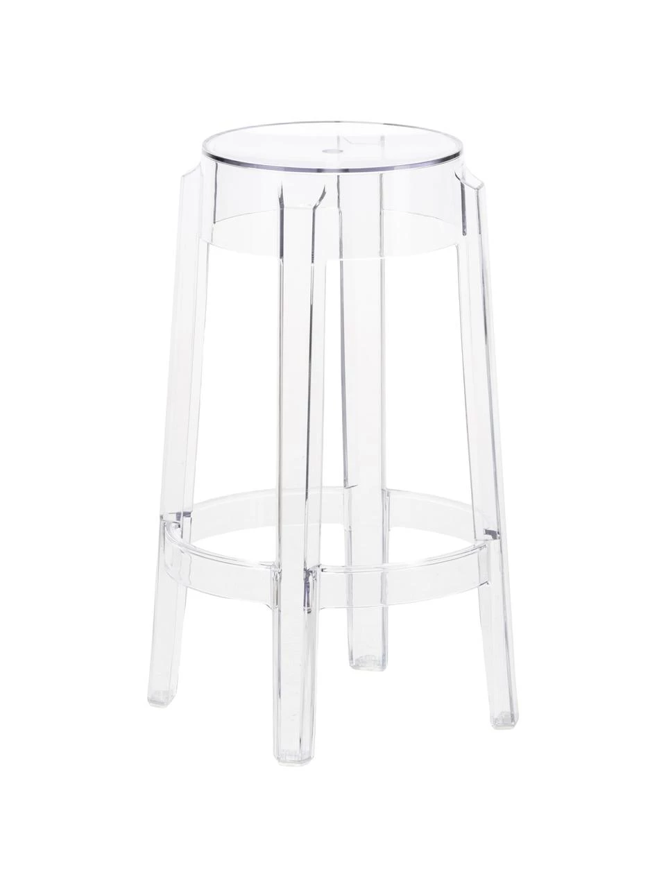 Kartell Transparenter Thekenhocker Charles Ghost, Ø 46 x H 65 cm 3 Kartell Transparenter Thekenhocker Charles Ghost, Ø 46 x H 65 cm