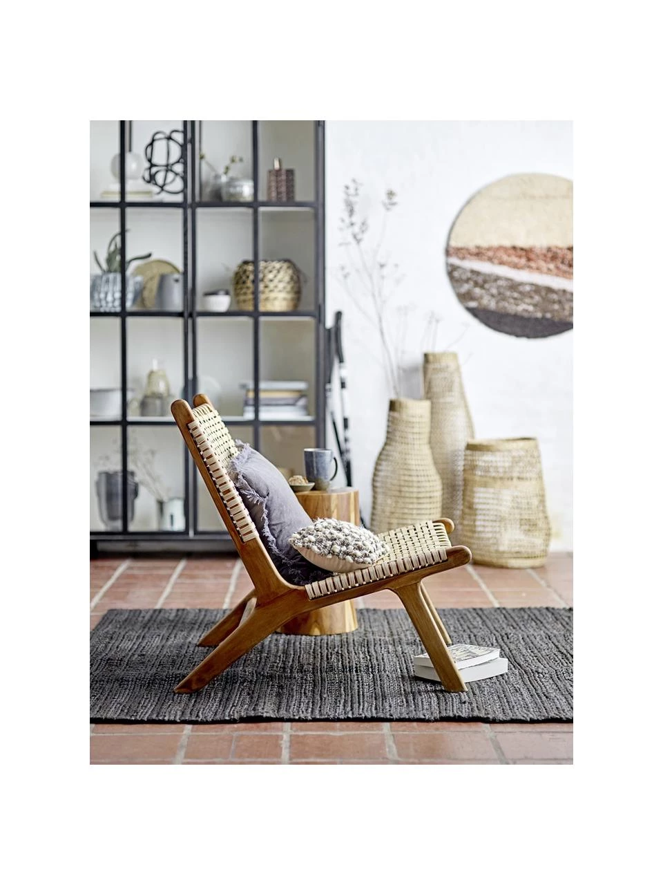 Bloomingville Vitrinenschrank Isbel mit Glastüren in Schwarz, B 114 x H 200 cm 4 Bloomingville Vitrinenschrank Isbel mit Glastüren in Schwarz, B 114 x H 200 cm – Bild 2