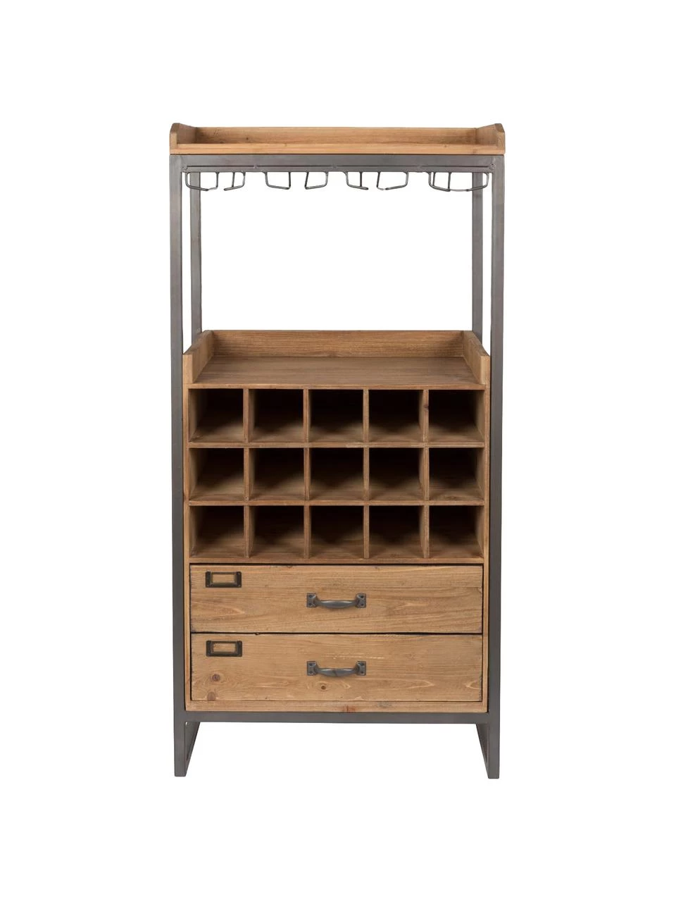 Weinregal Edgar für 15 Flaschen im Industrial Design, B 56 x H 113 cmNur noch wenige verfügbar 6 Weinregal Edgar für 15 Flaschen im Industrial Design, B 56 x H 113 cmNur noch wenige verfügbar – Bild 4