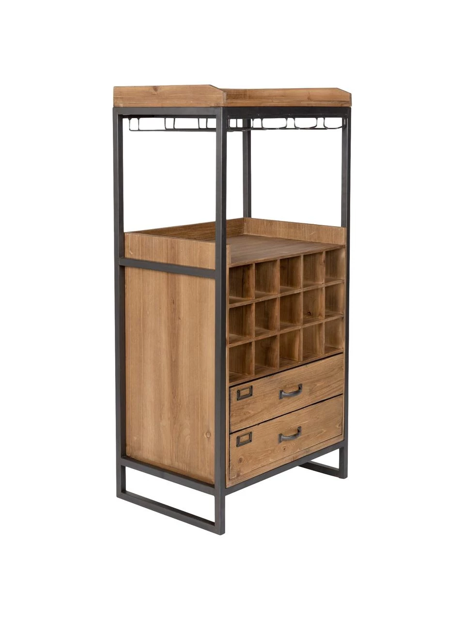 Weinregal Edgar für 15 Flaschen im Industrial Design, B 56 x H 113 cmNur noch wenige verfügbar 3 Weinregal Edgar für 15 Flaschen im Industrial Design, B 56 x H 113 cmNur noch wenige verfügbar