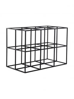 Jotex Weinregal Vinnie in Schwarz für 6 Flaschen, B 37 x H 25 cm