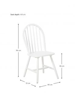 Westwing Collection Windsor-Holzstühle Megan in Weiß, 2 Stück, B 46 x T 51 cm 10 Westwing Collection Windsor-Holzstühle Megan in Weiß, 2 Stück, B 46 x T 51 cm -Esszimmer Verkäufe Windsor Holzstuhle Megan in Weiss 2 Stuck 8